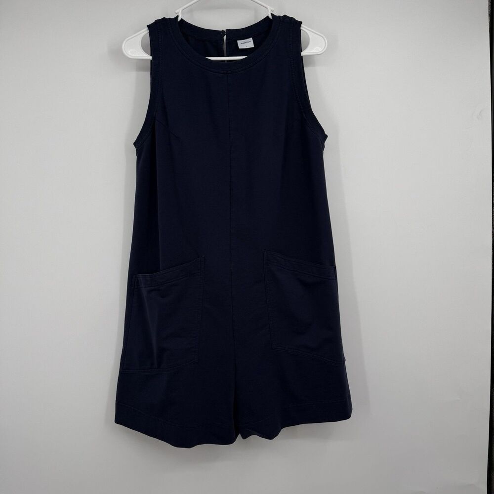 XIEERDUO Womens Navy Blue Romper L Resort Vacation Beach